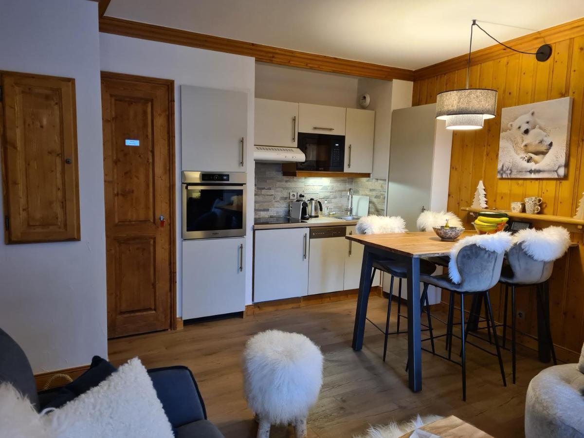Arc 1950 Appartement De Standing Refuge Du Montagnard, Vue Incroyable Sur Le Montblanc, Skis Aux Pieds Acces Spa Et Piscine Les Arcs  المظهر الخارجي الصورة